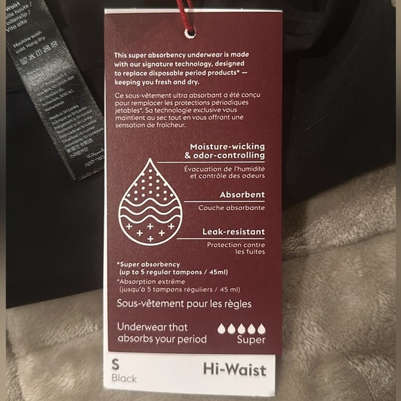 Thinx Heavy Absorbency Period Panty Women Size Small High Waist Black NWT - Picture 7 of 9